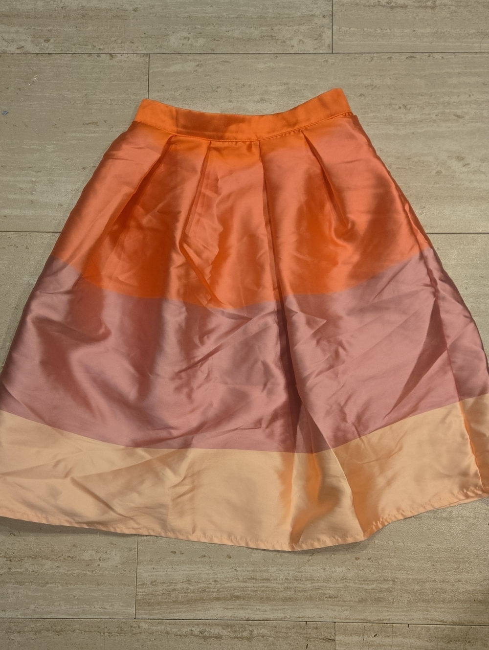 ChicWish Lollipop Colorblock Striped Midi Skirt